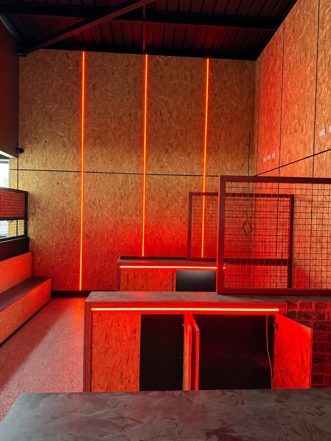 Commercial LED feature lighting by Monarch Electrical & Data