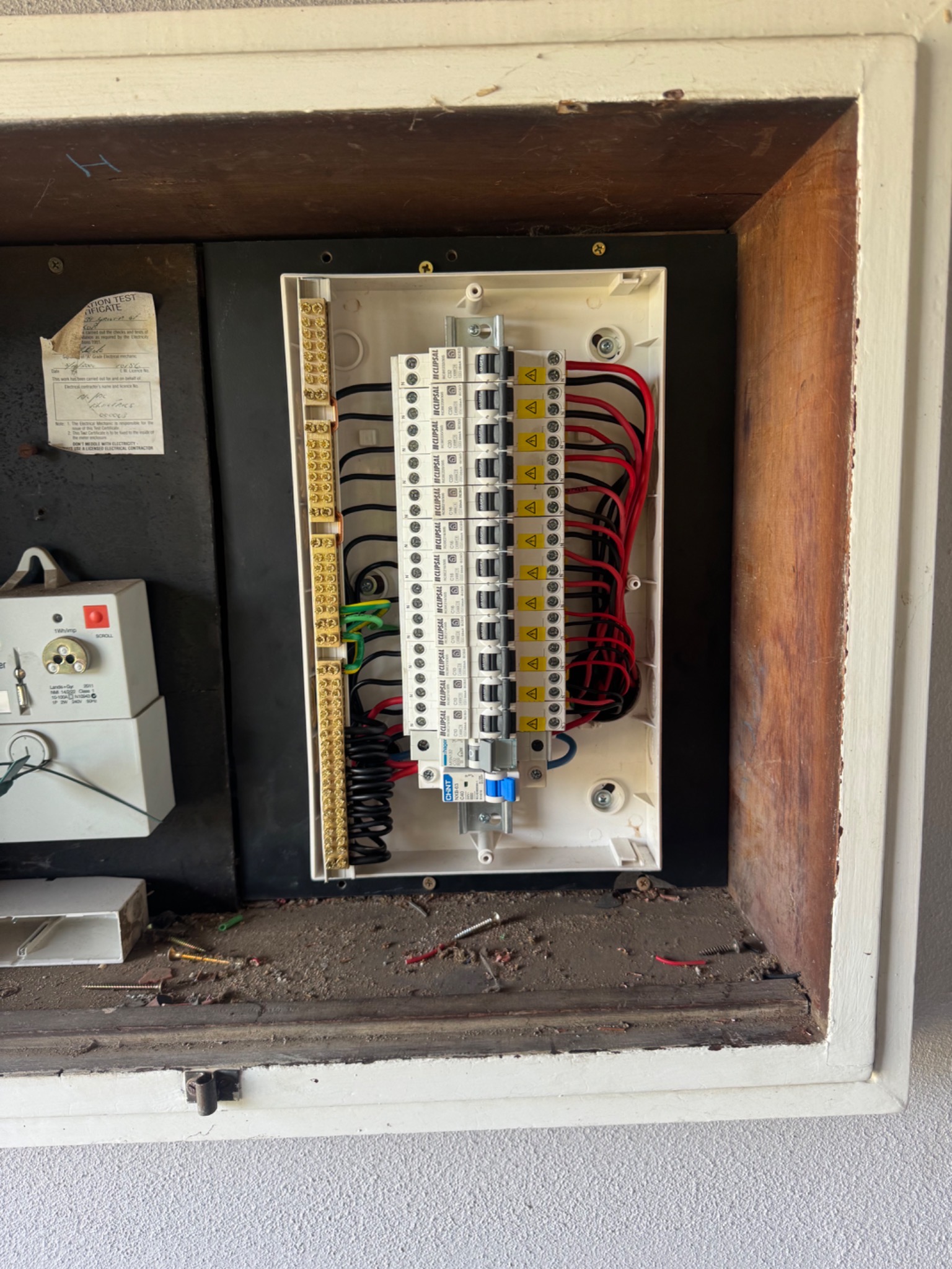Residential switchboard installation by Monarch Electrical & Data